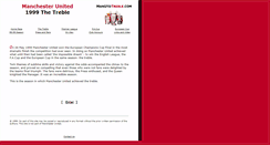 Desktop Screenshot of manutdtreble.com