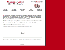 Tablet Screenshot of manutdtreble.com